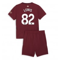 Manchester City Rico Lewis #82 Tredje Tröja Barn 2024-25 Kortärmad (+ Korta byxor)